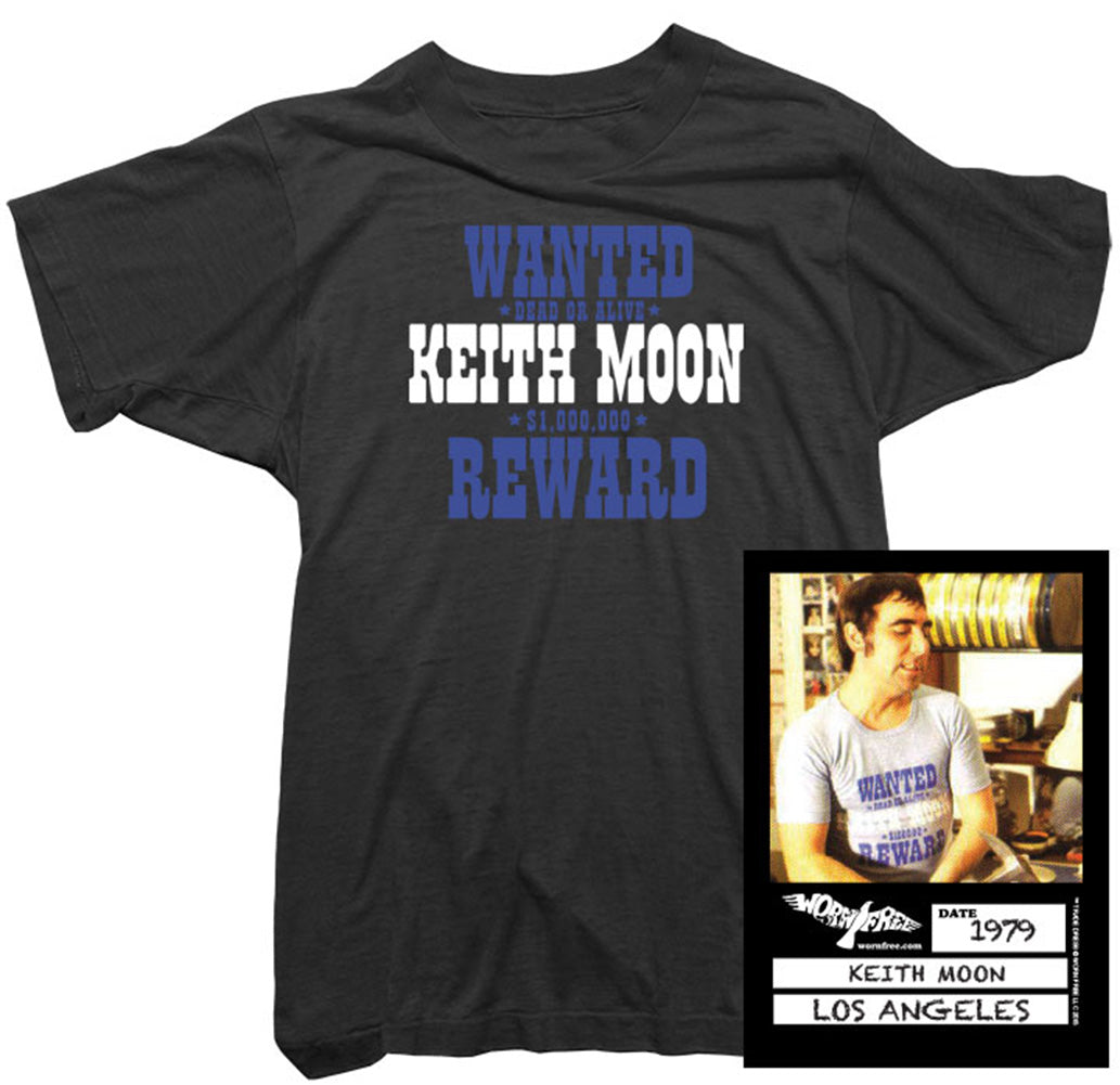 Keith Moon T-Shirt - Wanted Tee worn by Keith Moon