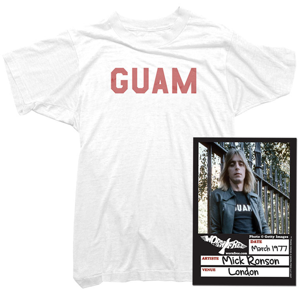 Mick Ronson T-Shirt - Guam Tee worn by Mick Ronson