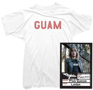 Mick Ronson T-Shirt - Guam Tee worn by Mick Ronson