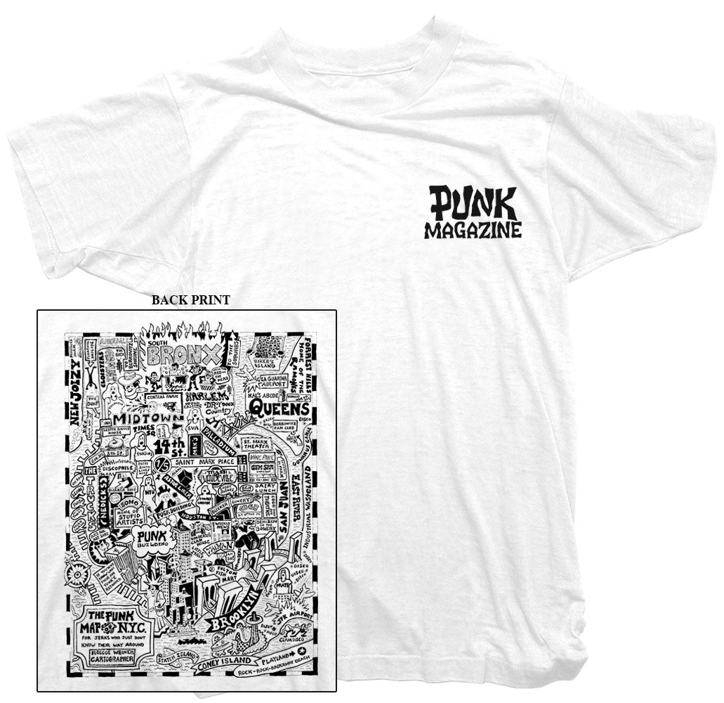 Punk Map T-Shirt -  Punk Magazine Tee