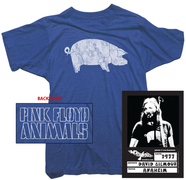 Pink Floyd T-Shirt. Animals Tee worn by David Gilmour. - Worn Free