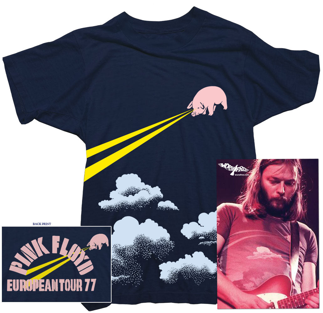 Pink Floyd T-Shirt. Tour 77 Tee worn by David Gilmour - Worn Free