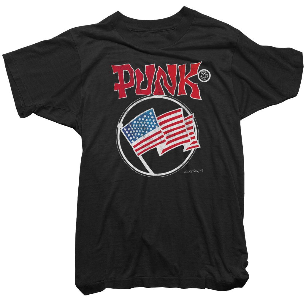 Punk USA T-Shirt, Punk Magazine T-Shirt. US FLAG Tee. - Worn Free