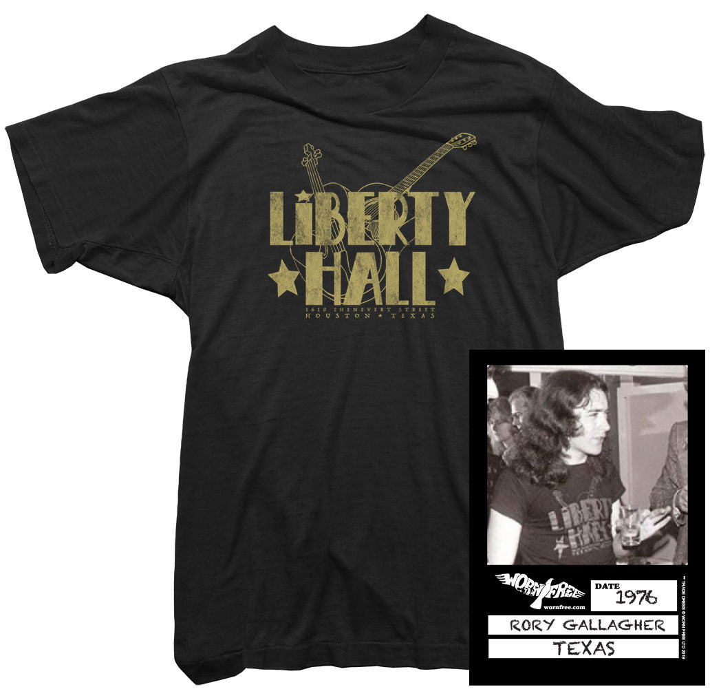 Rory Gallagher T-Shirt - Liberty Hall tee worn by Rory Gallagher