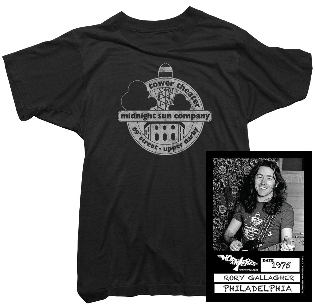 Rory Gallagher T-Shirt - Midnight Sun tee worn by Rory Gallagher