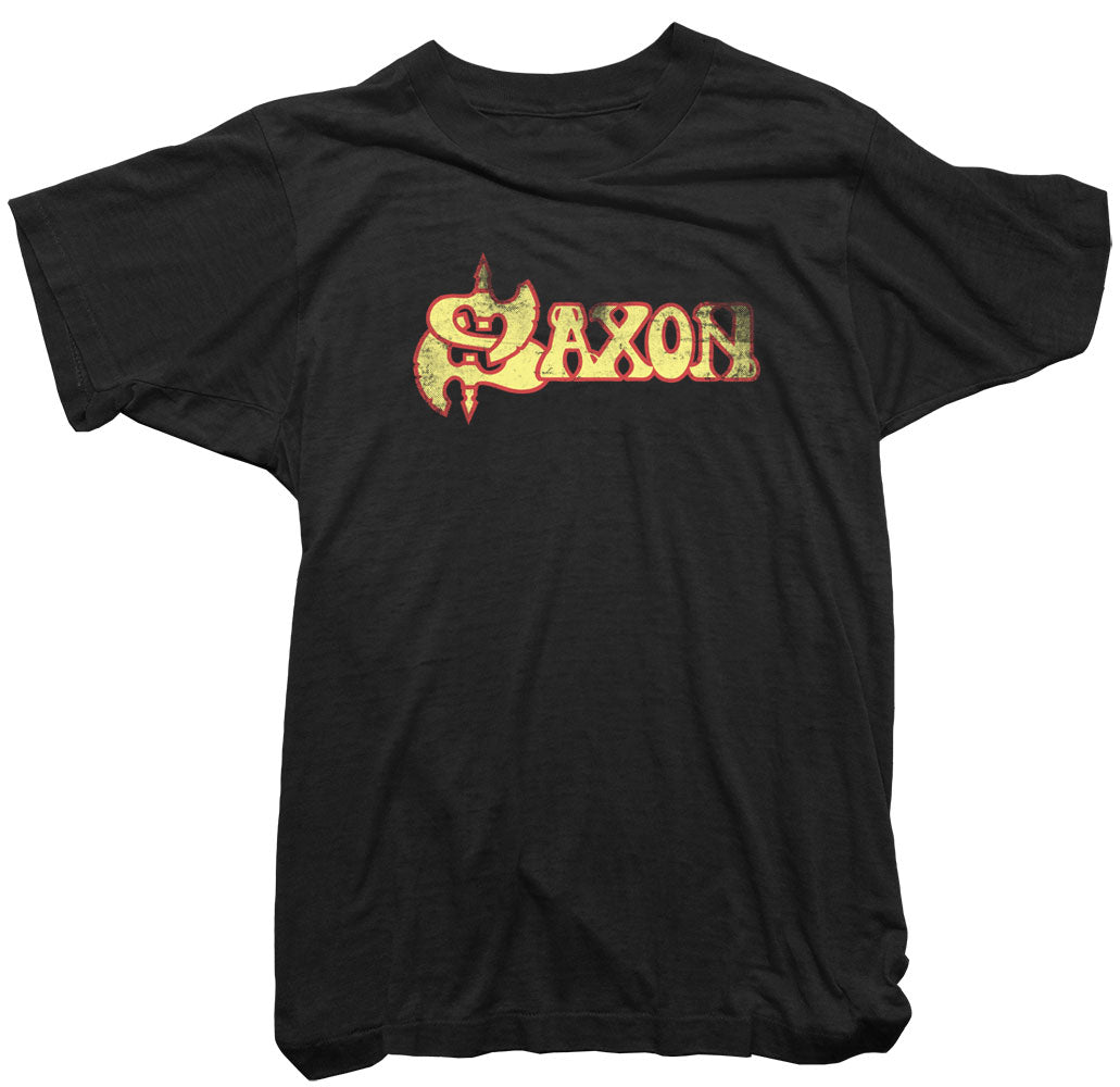 Saxon T-Shirt. Saxon Logo Tee. - Worn Free