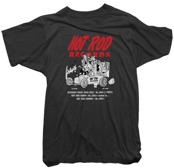 Ho Rod Records T-Shirt. Hot Rod T-Shirt by Tom Medley. Vintage Car