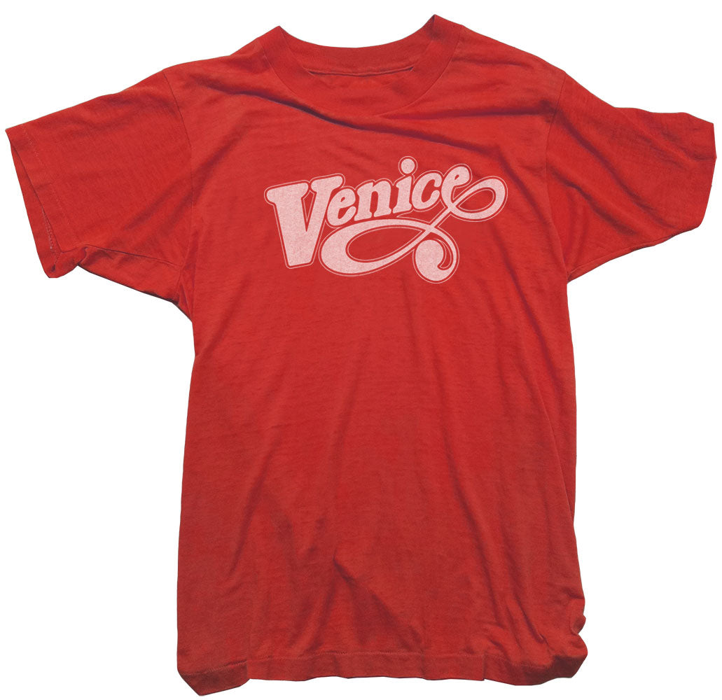 Vintage Venice Worn T-Shirt - Surf Beach T-Shirt. Free Venice - Beach