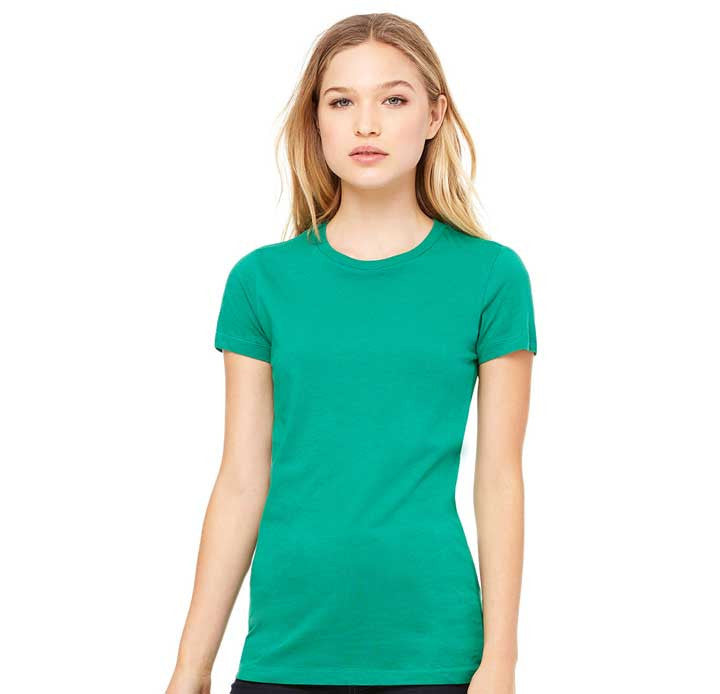 blank womens green t shirt