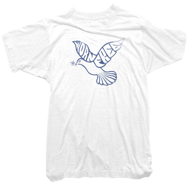 Worn Free Peace T-Shirt. Dove of Peace Tee, Vintage Peace T-hirt