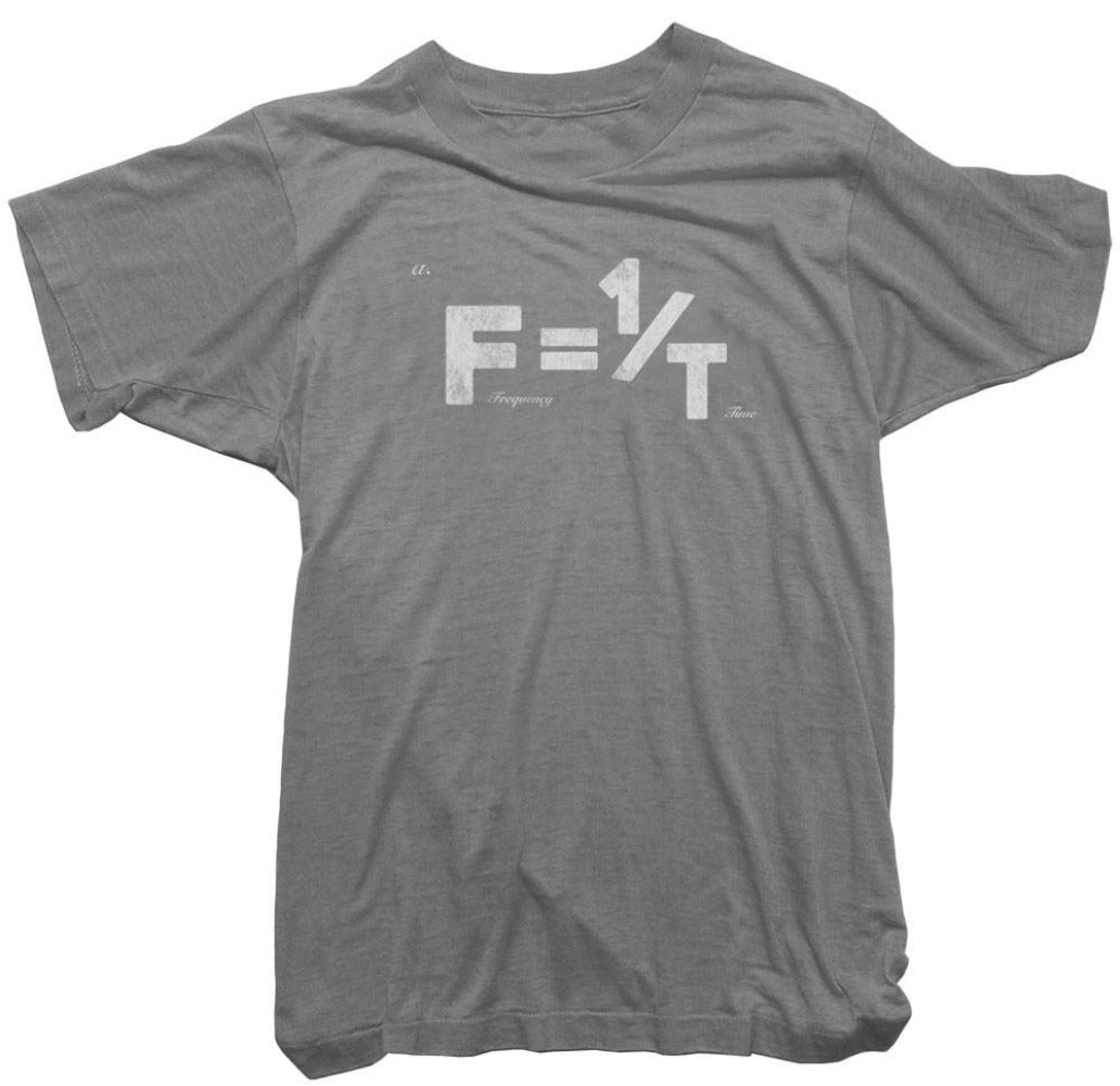 Worn Free Time Travel T-Shirt. Formula for Time Travel Vintage T-Shirt. Large / Gray / Mens