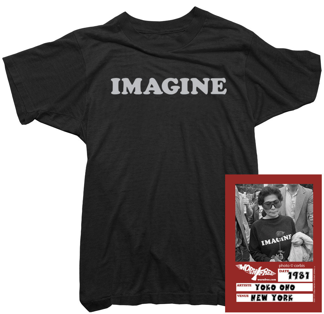 Yoko Ono T-Shirt -John Lennon Imagine Tee worn by Yoko Ono