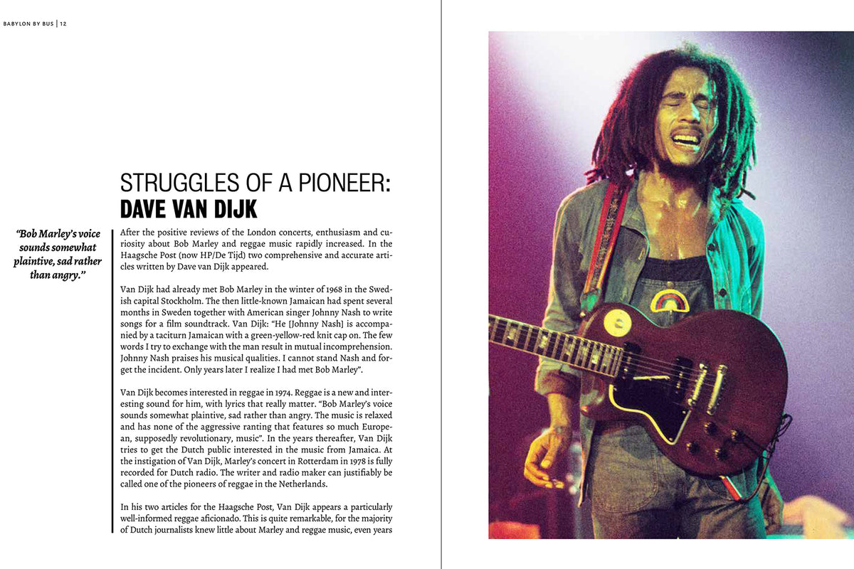 Bob Marley Photo Book Babylon By Bus signed by Gijsbert Hanekroot