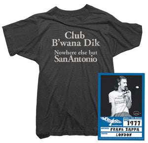Frank Zappa T-Shirt - B'wana Dik Tee worn by Frank Zappa
