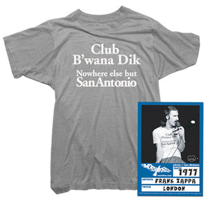 Frank Zappa T-Shirt - B'wana Dik Tee worn by Frank Zappa